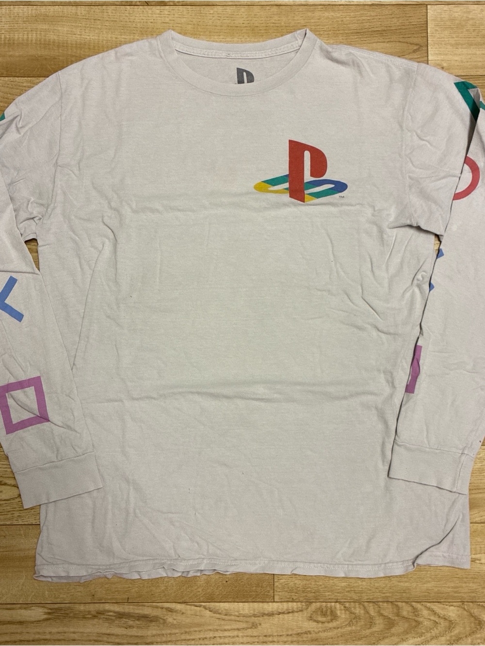 Sony Multicolor PlayStation Logo Long Sleeve Tee - White